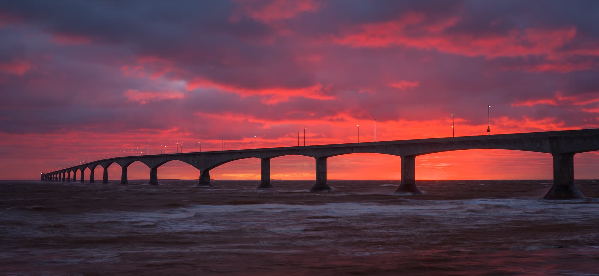 Sunset at the PEI Bridge
