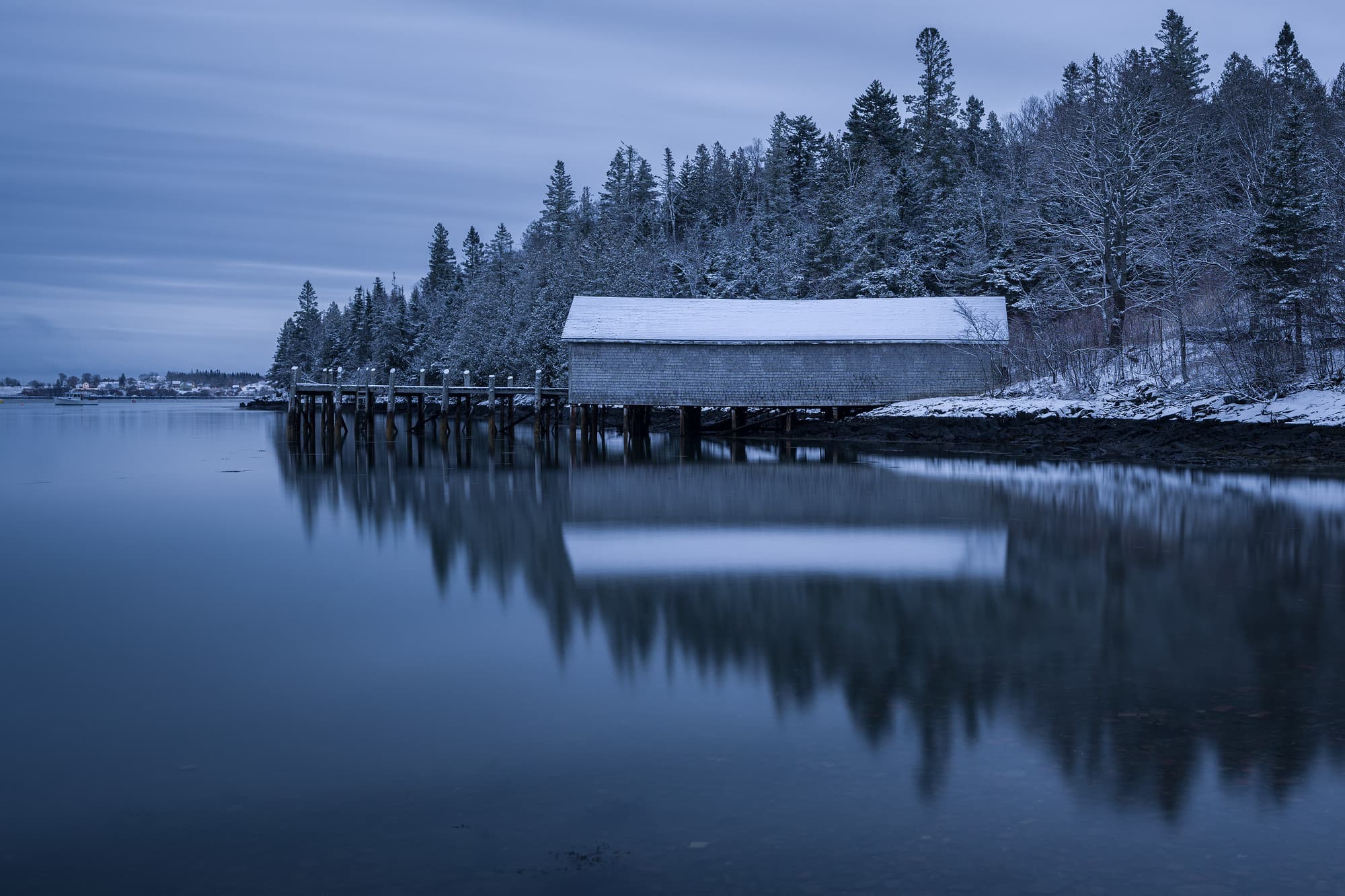 Dockhouse in Snow