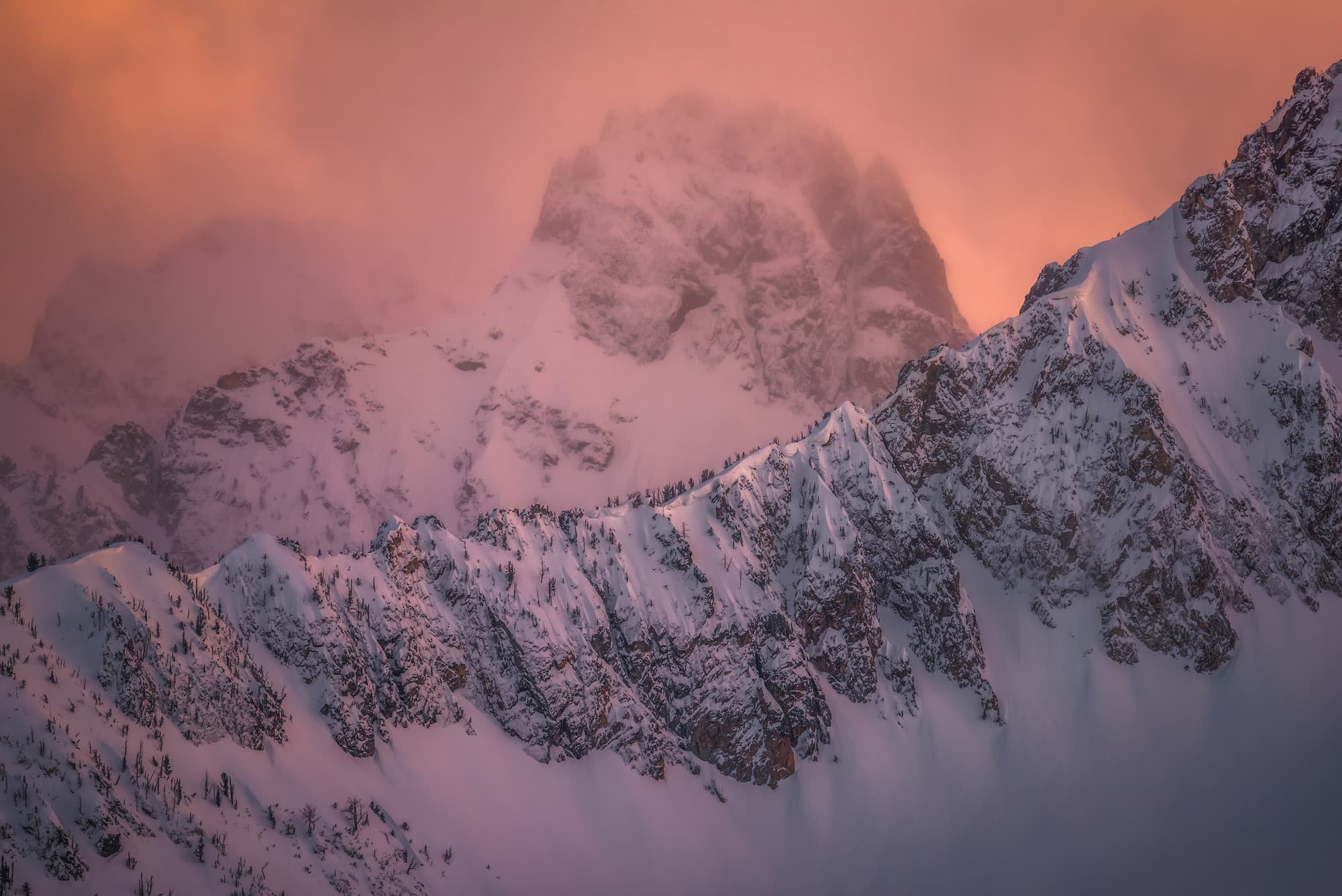 Sawtooth Mountains Sunset
