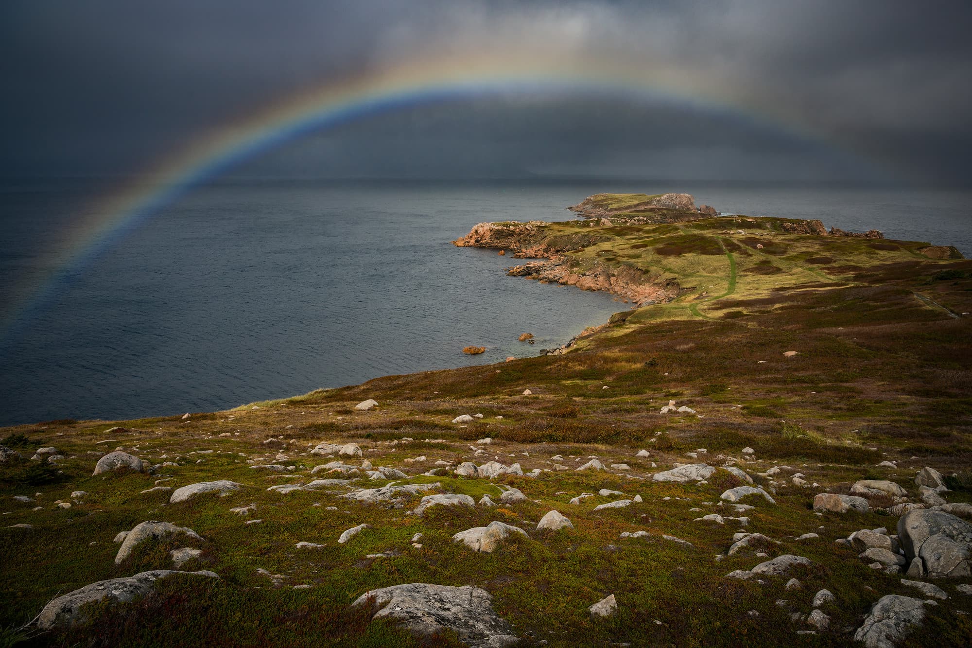 Rainbow Over White Point
