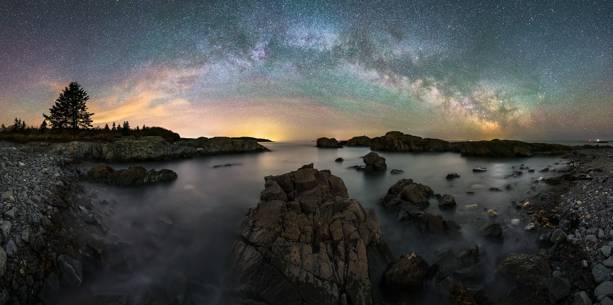 Moose Cove Milky Way Panorama