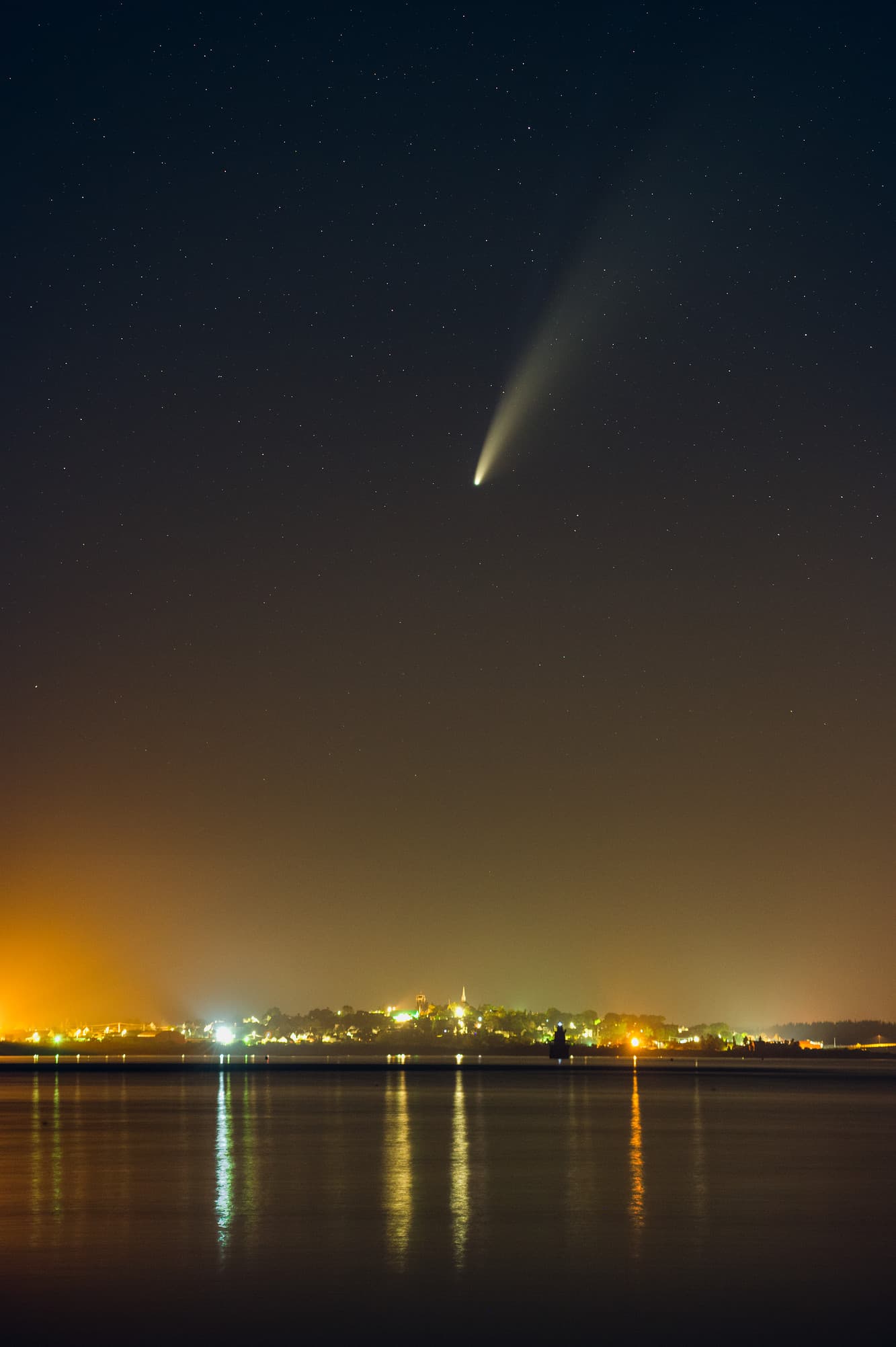 Comet Neowise Over Lubec