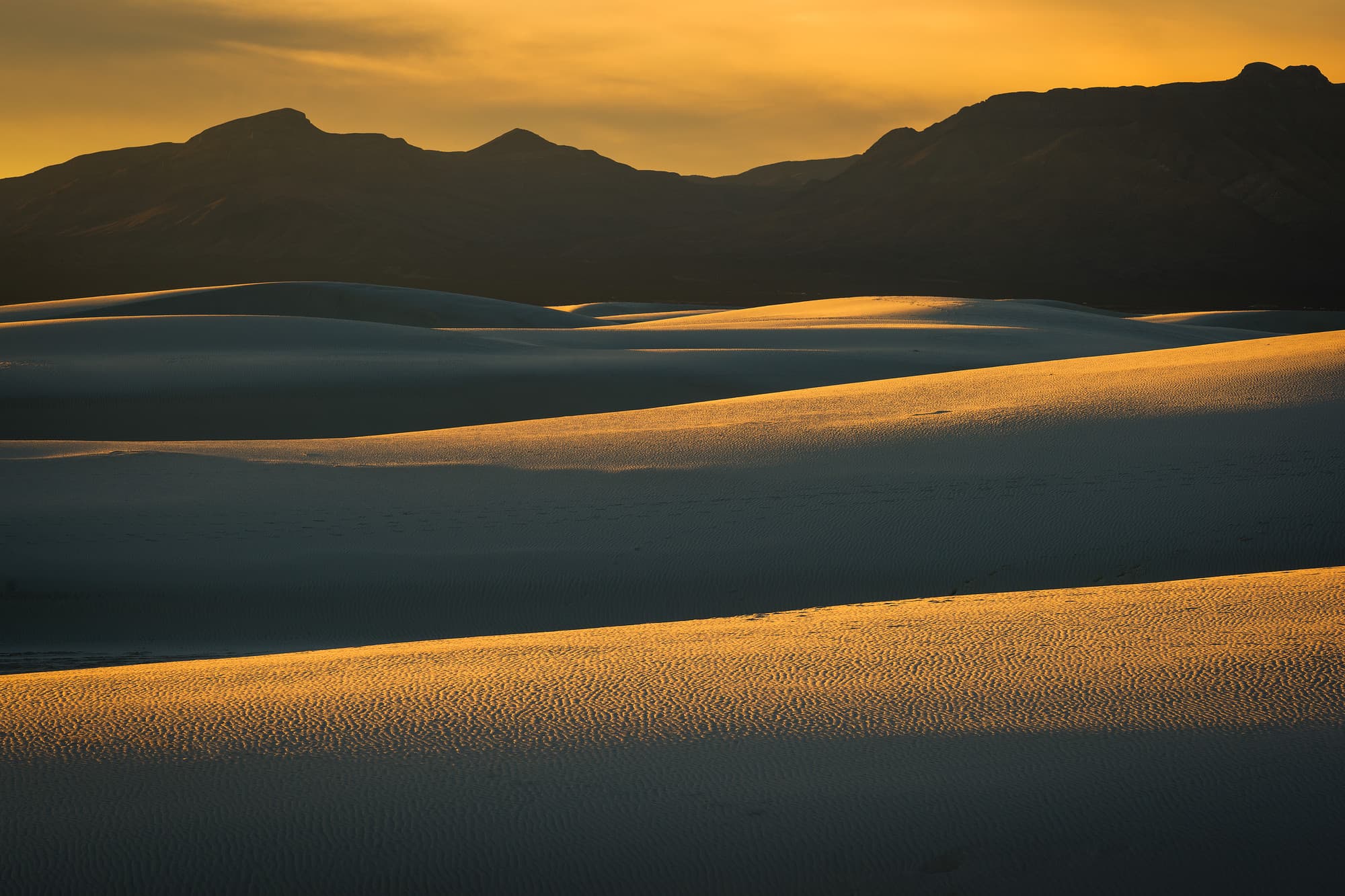 Sunset at White Sands