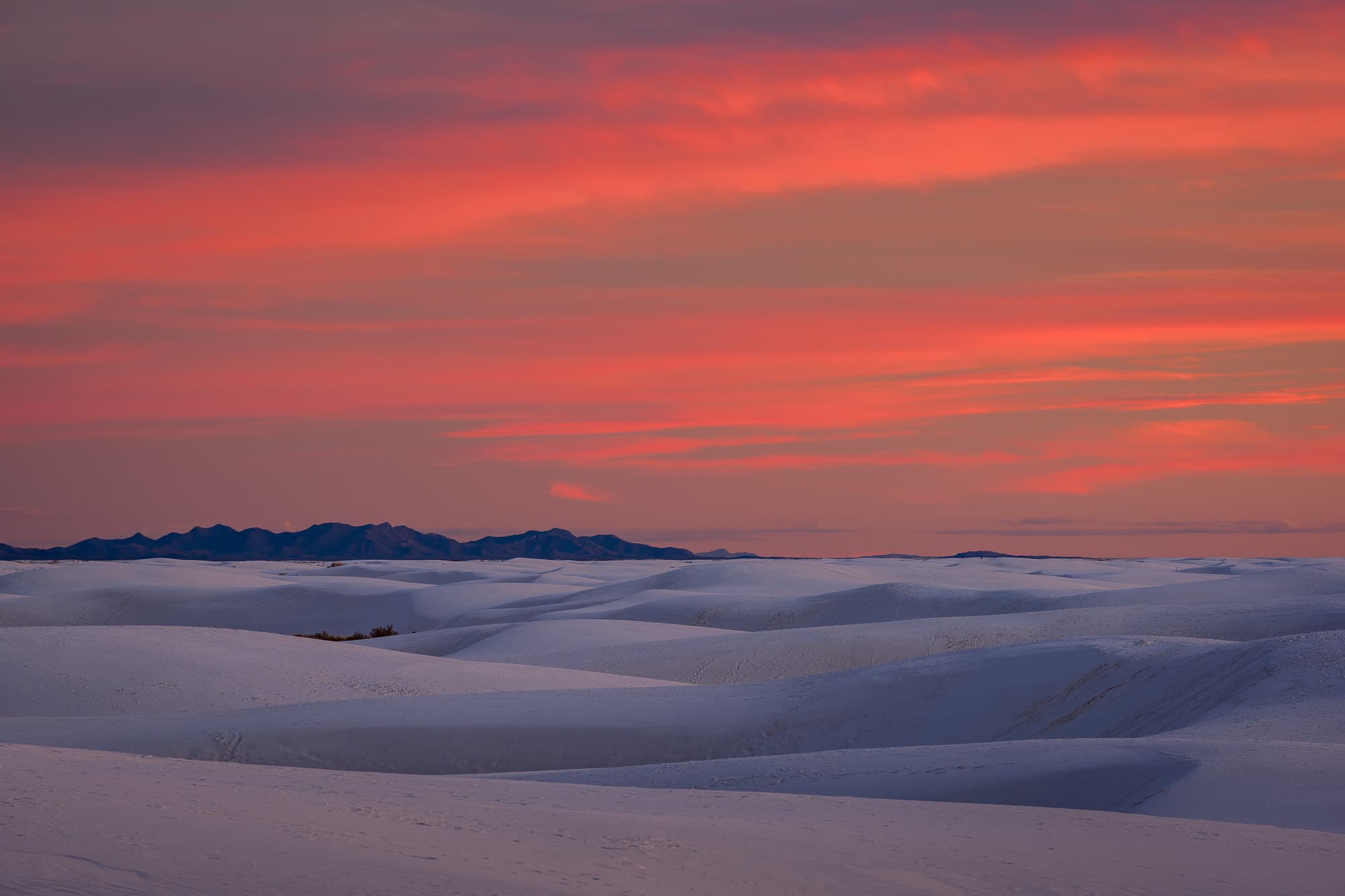 Sunset at White Sands