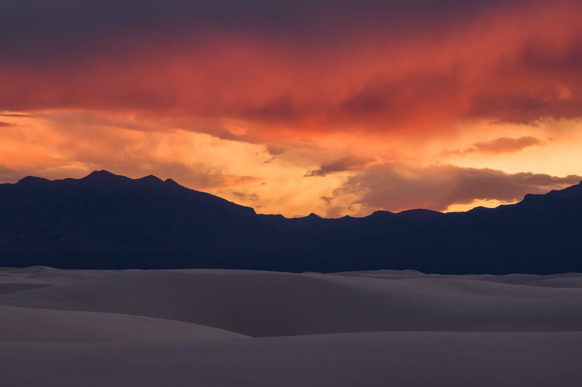 Sunset at White Sands