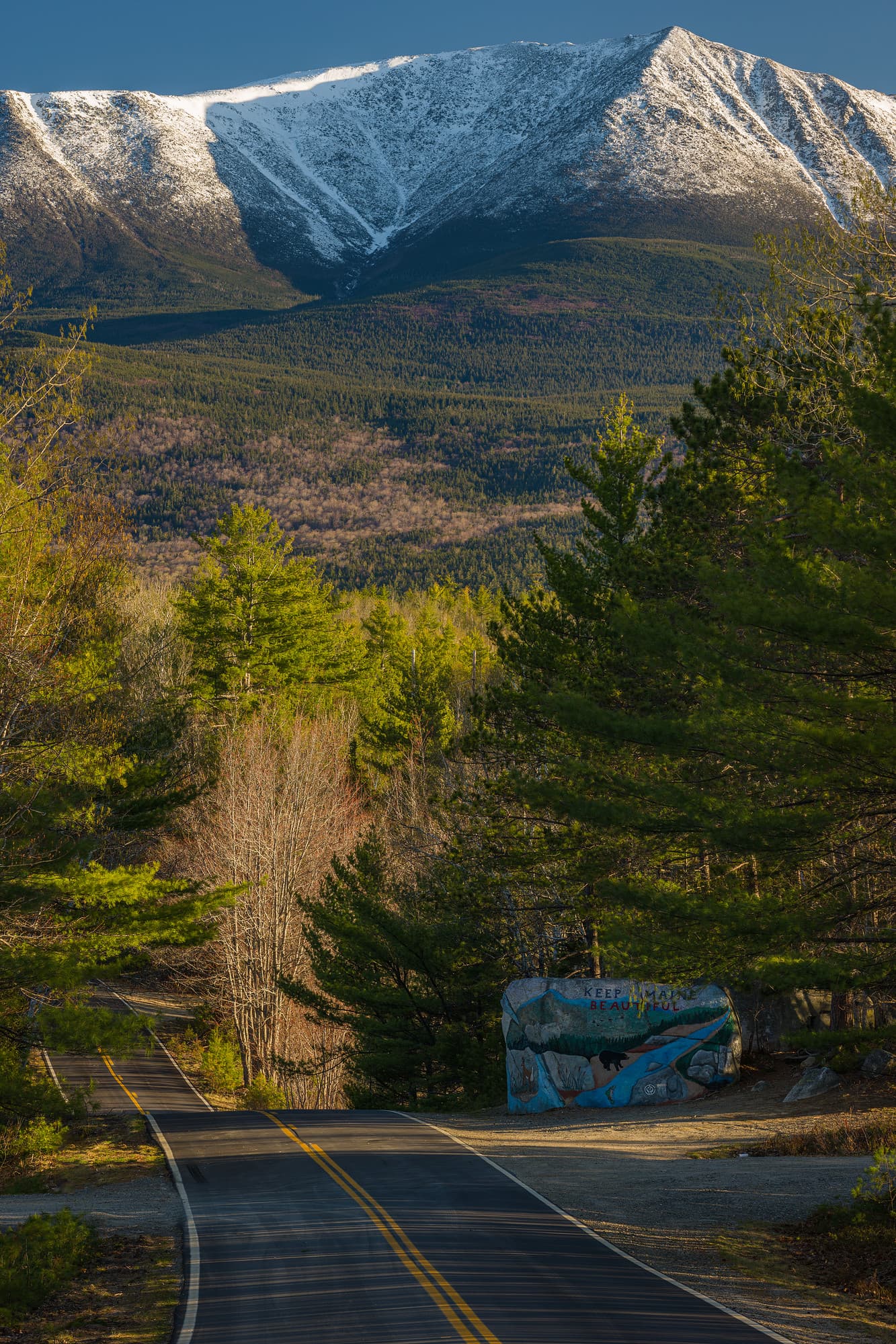 Mt. Katahdin Over Pockwockamus Rock
