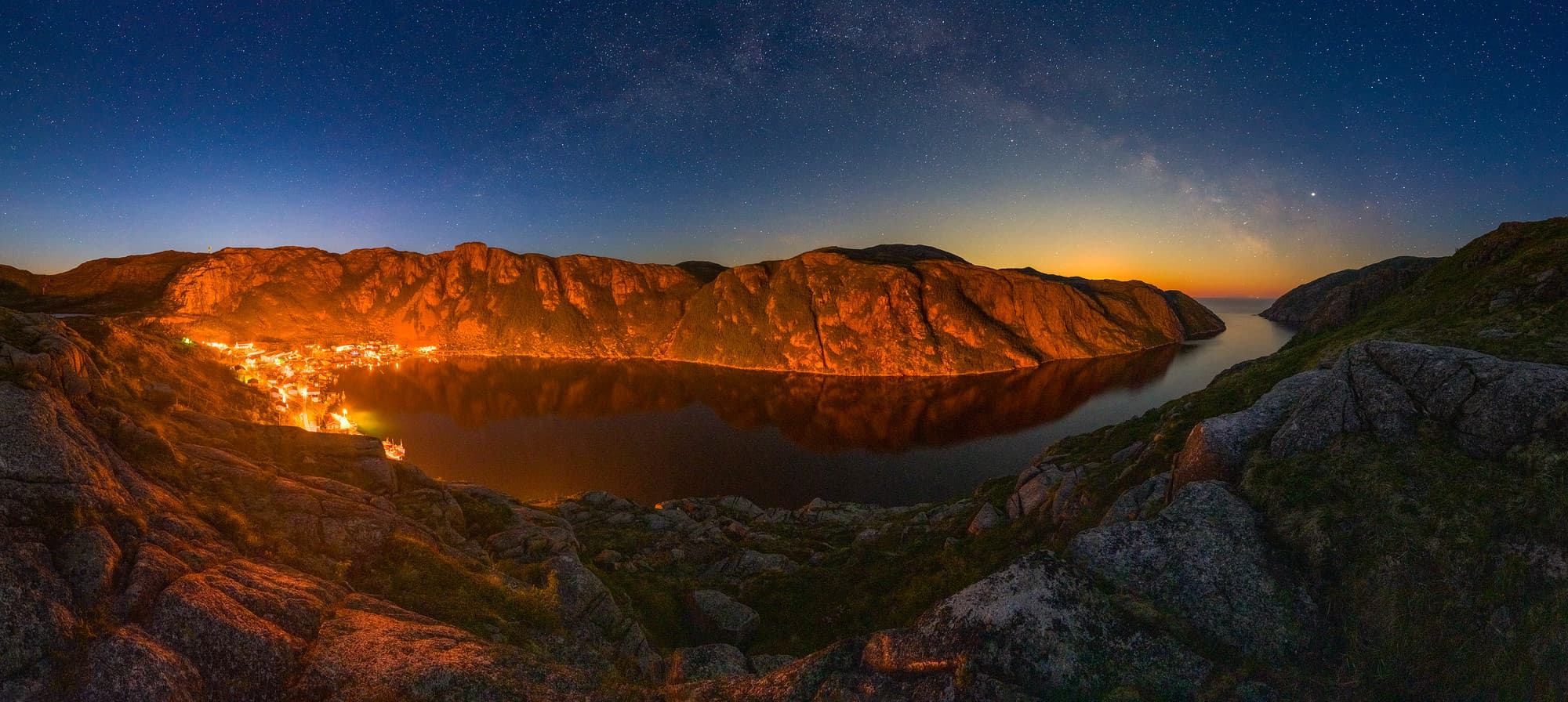 Twilight Milky Way Over Francois