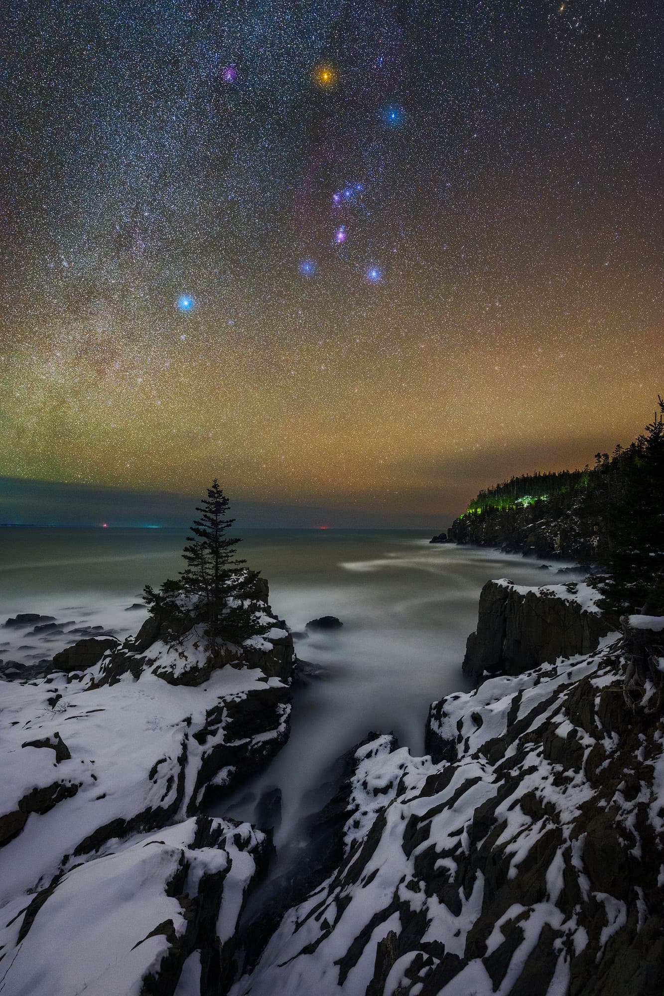 Orion and Snow at Gullivers Hole