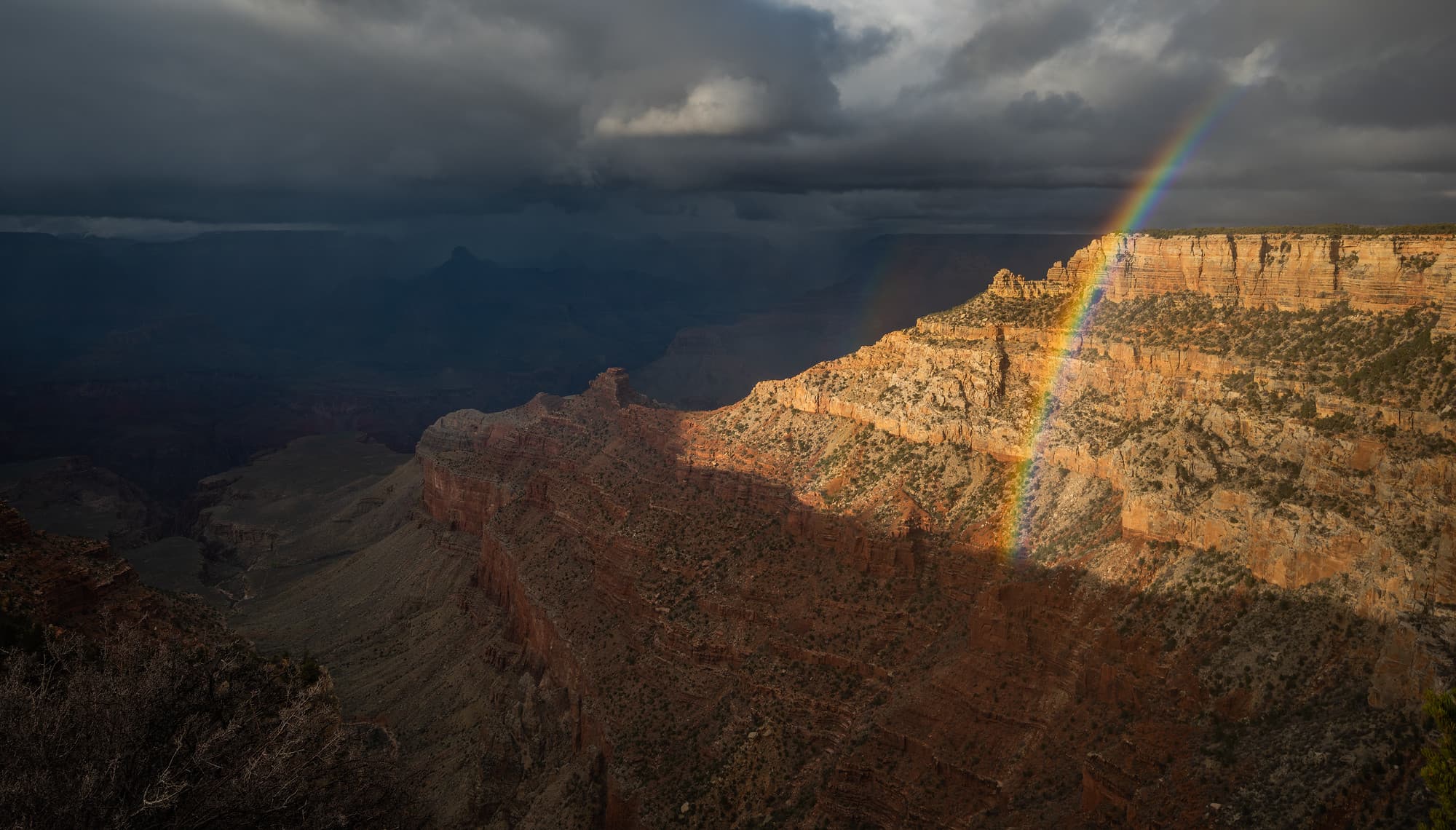 Rainbow at the Grand Canyon