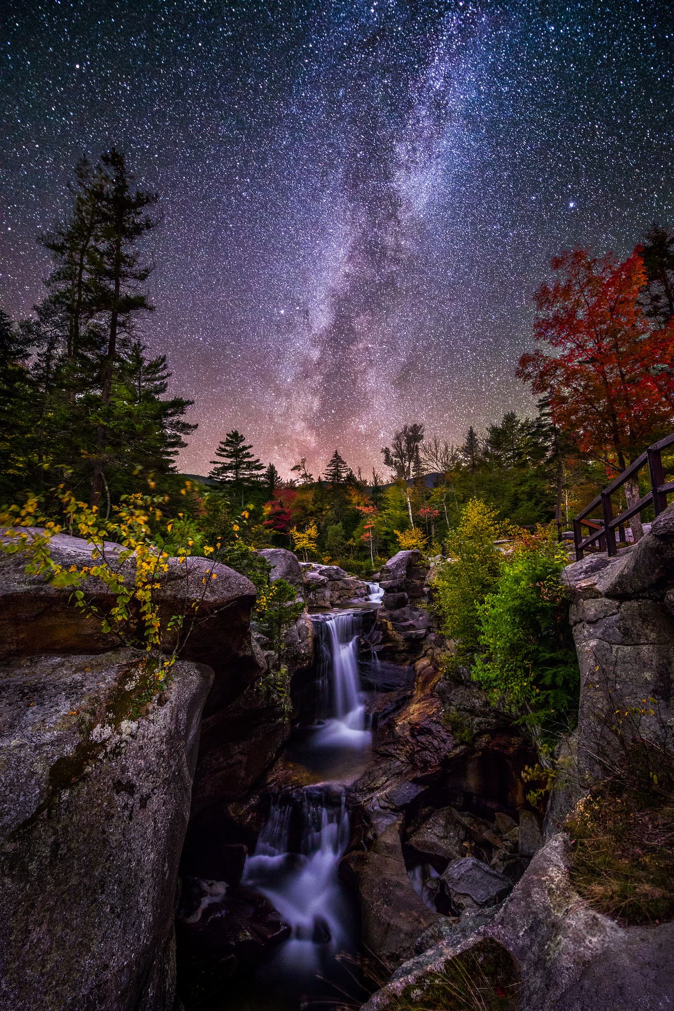 Milky Way Over Screw Auger Falls