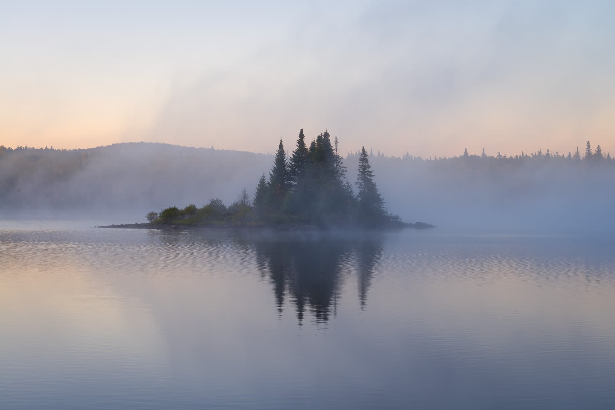 Morning Fog on First Connecticut Lake