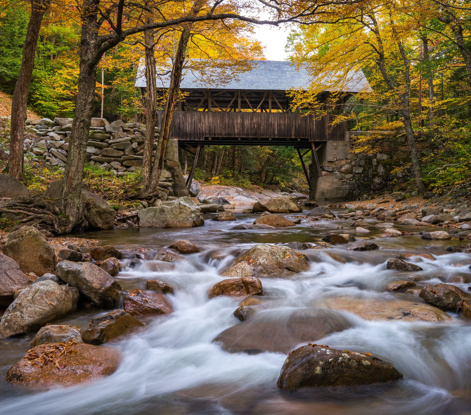 Covered Bridge in Fall