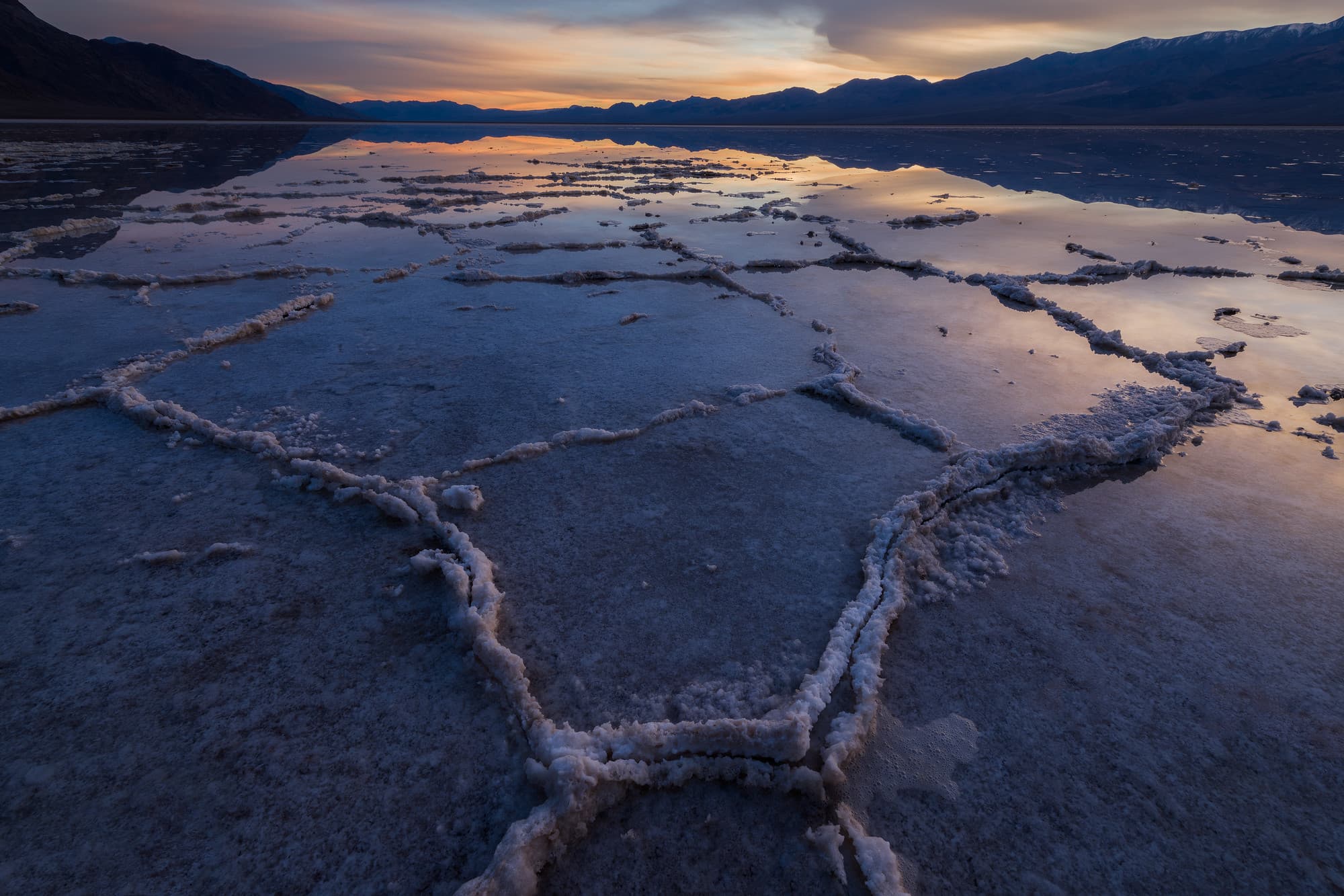 Sunset Reflection at Badwater Basin
