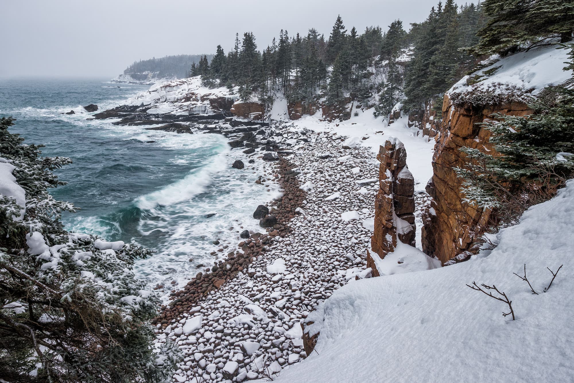 Monument Cove Snowstorm