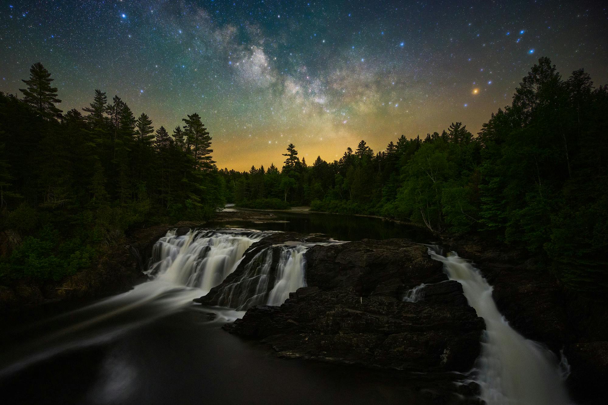 Milky Way Over Grand Falls