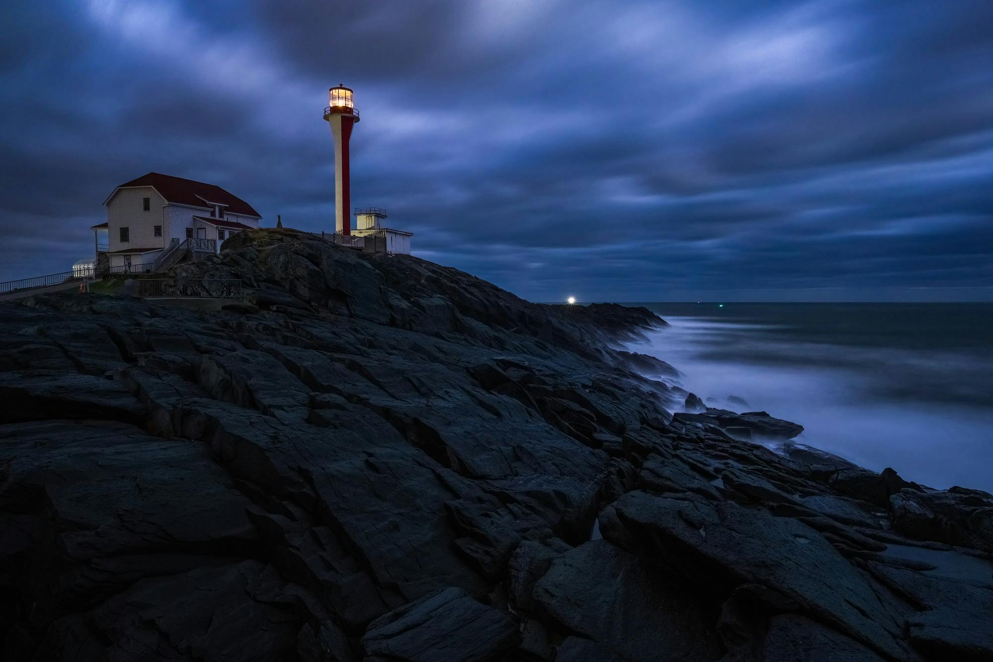 Stormy Night at Cape Forchu Lighthouse