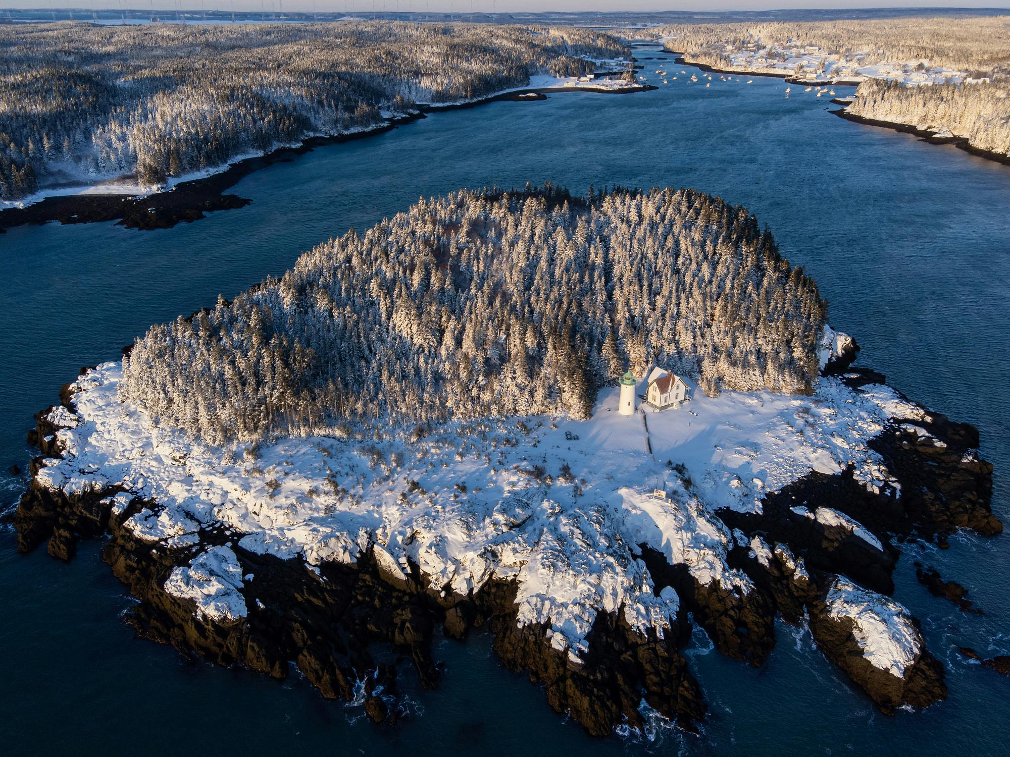 Winter at Little River Lighthouse