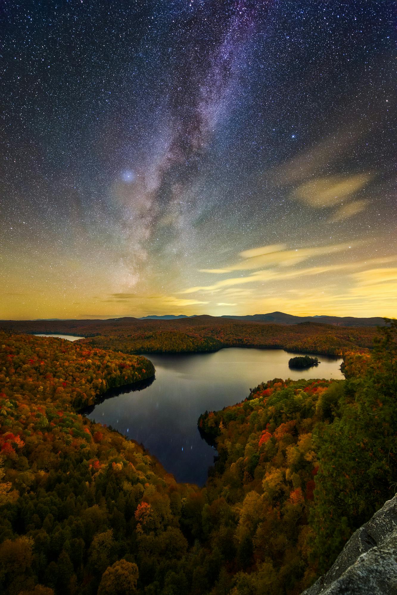 Autumn Milky Way Over Nichols Pond