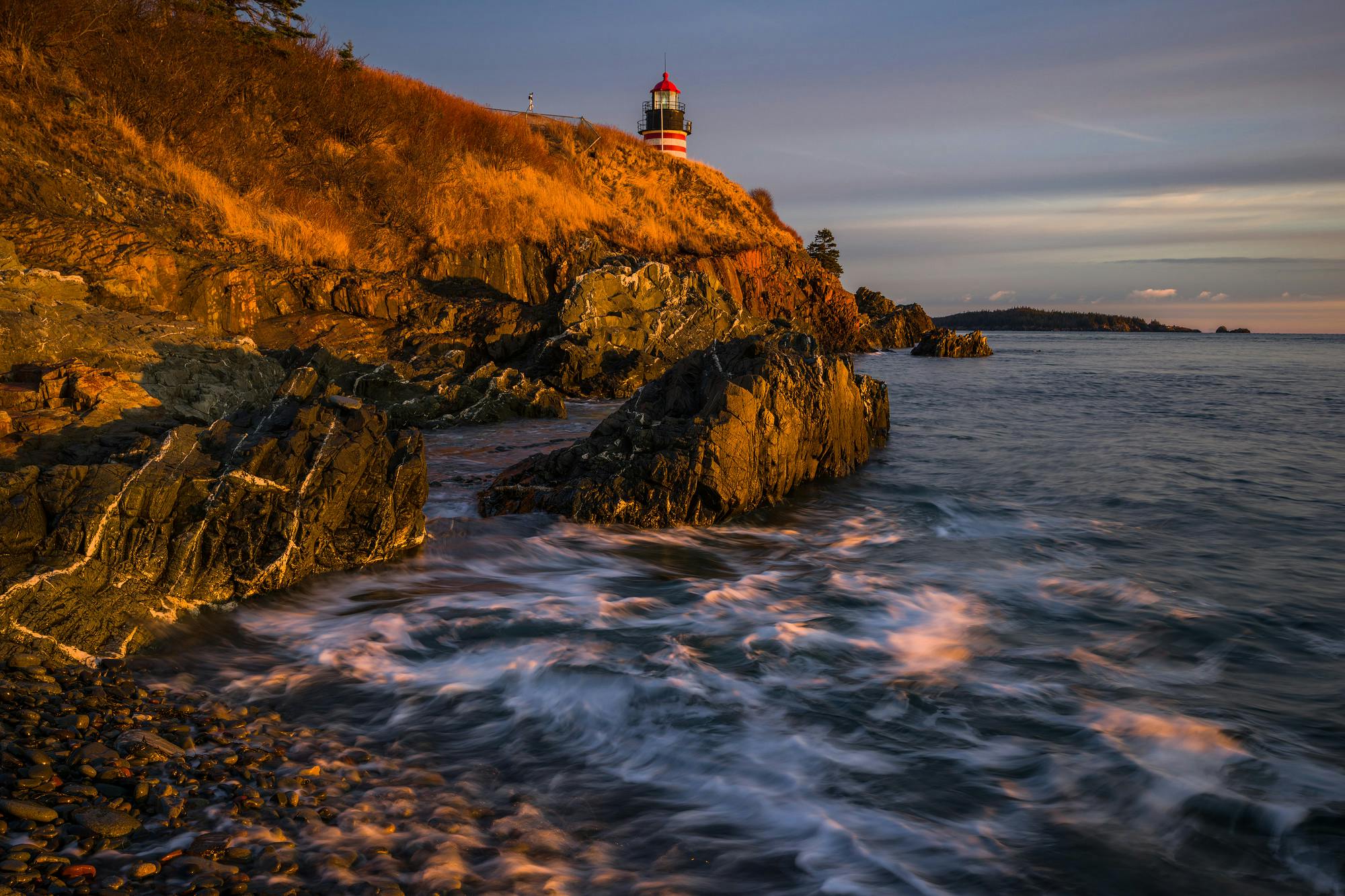 Sunrise at West Quoddy Head Lighthouse