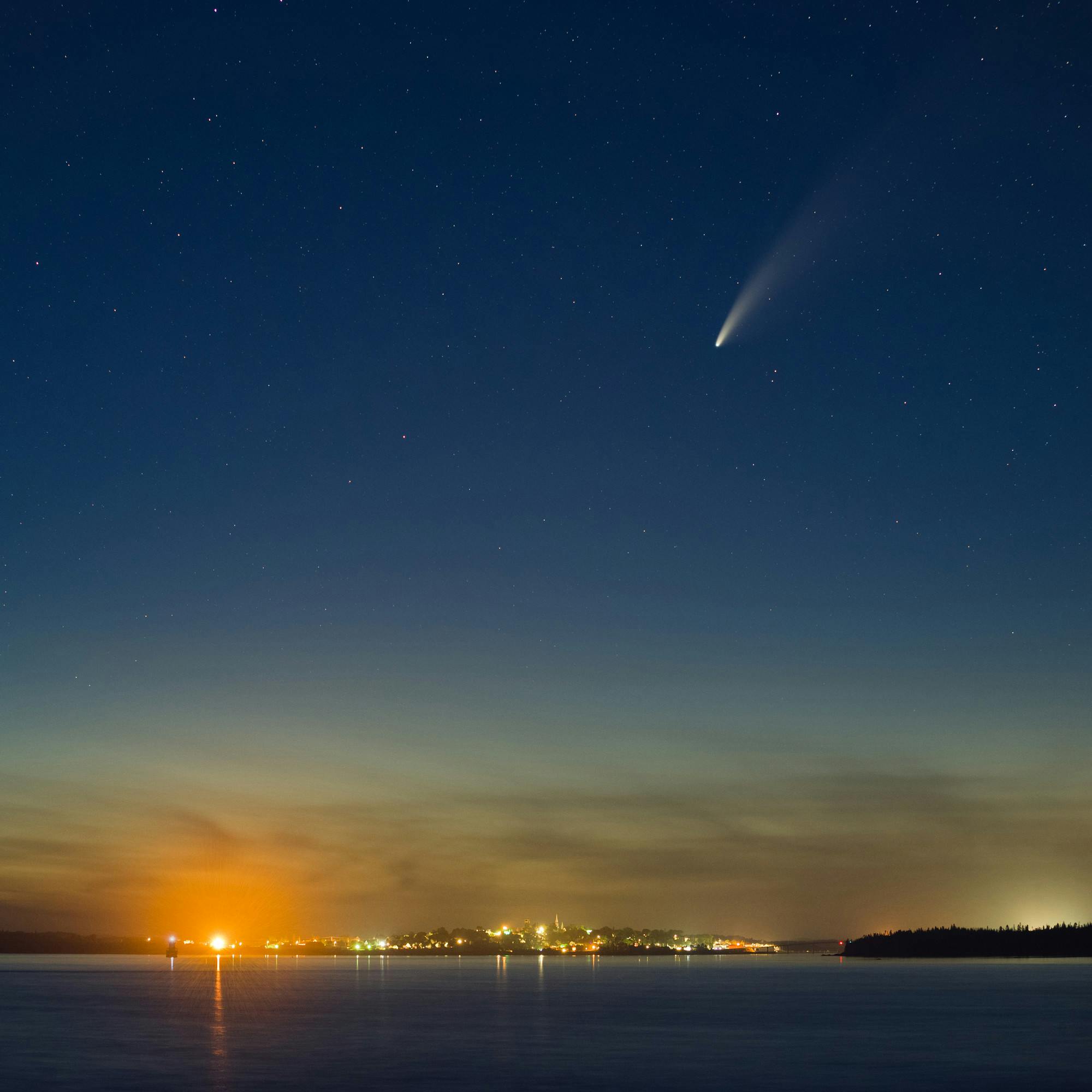 Comet Neowise Over Lubec