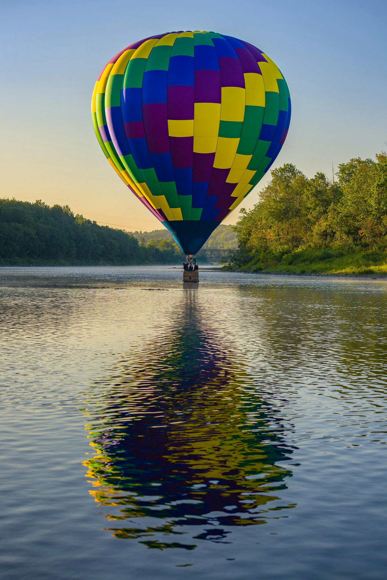 Hot Air Balloon on the Aroostook River