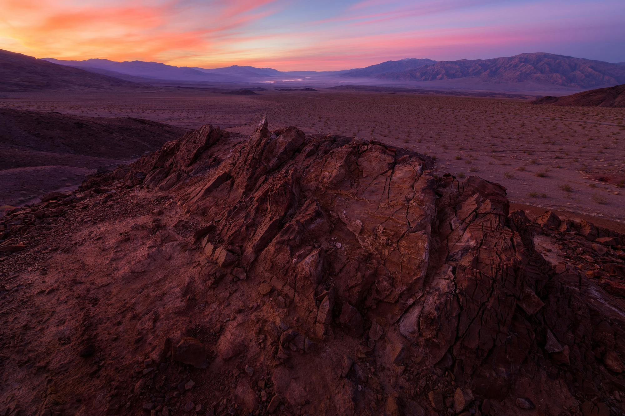 Sunrise Over Death Valley